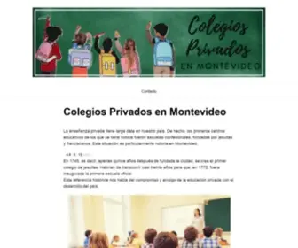 Colegiosprivadosenmontevideo.com(Colegios Privados en Montevideo) Screenshot