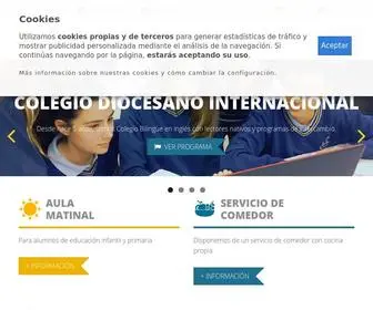 Colegiovirgendegracia.org(Conozca nuestra Institución Diocesana Internacional Bilingüe) Screenshot