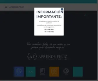 Colegiovirtualaprendefeliz.cl(Colegio Virtual Aprende Feliz) Screenshot