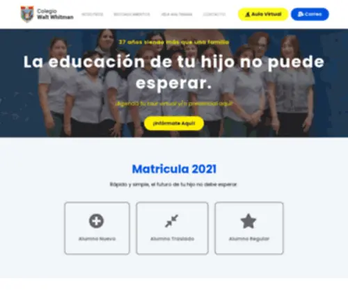 Colegiowaltwhitman.com(Colegio Walt Whitman) Screenshot