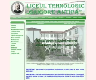 Colegiulantipabacau.ro(Acasă) Screenshot