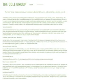 Colegroup.com(The Cole Group) Screenshot