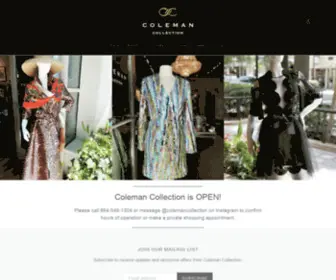Coleman-Collection.com(Coleman Collection) Screenshot