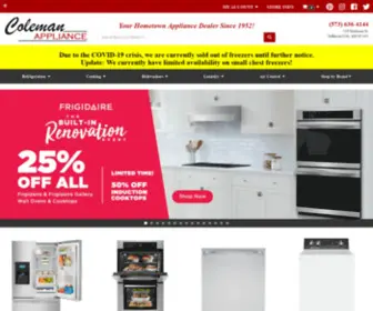 Colemanappliance.com(Colemanappliance) Screenshot