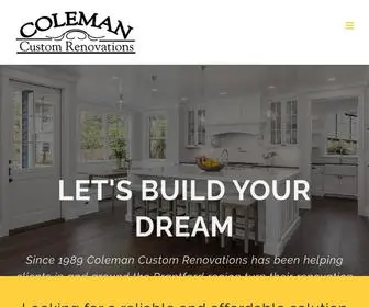 Colemancustomrenovations.com(Coleman Custom Renovations) Screenshot