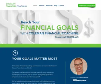 Colemanfinancialva.com(Financial Coach) Screenshot