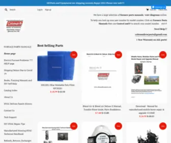 ColemanhvacParts.com(Coleman HVAC Parts) Screenshot