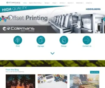 Colemanprint.com.au(Top quality Printers in Darwin and Alice Springs) Screenshot