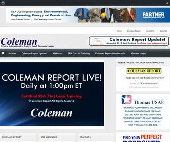 Colemanreport.com(Coleman Report) Screenshot