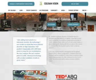 Colemanvision.com(Coleman Vision LASIK) Screenshot