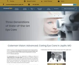 Colemanvisioncenter.com(Coleman Vision) Screenshot