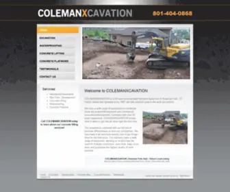 Colemanxcavation.com(Excavation Company) Screenshot