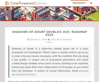 Colepowered.com(The Game development adventures of Cole Jefferies) Screenshot