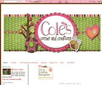 Coles-Corner-AND-Creations.com(Coles Corner AND Creations) Screenshot