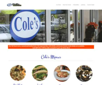 Colesbakeryandcafe.com(Cole's Bakery & Cafe) Screenshot