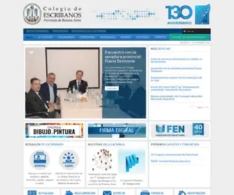 Colescba.org.ar(Colegio de Escribanos de la Provincia de Buenos Aires) Screenshot
