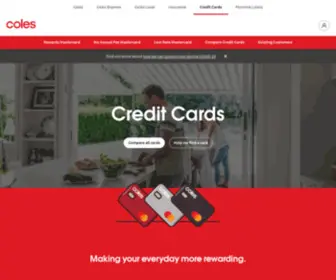 Colescreditcards.com.au(Coles MasterCard) Screenshot