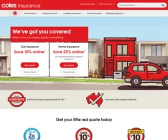 Colesinsurance.com.au(Home, Car and Pet Insurance Quotes) Screenshot