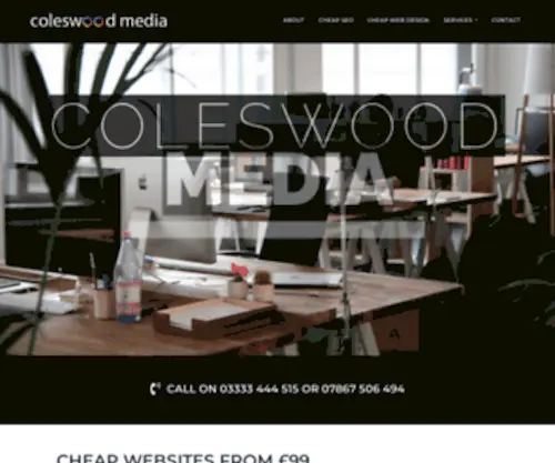 Coleswood.co.uk(Cheap Websites from £99) Screenshot