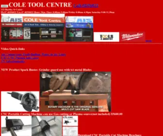 Coletoolcentre.com.au(Cole Tool Centre for Air Compressors Cairns air Tools kincrome SP scorpion shinano Genius karcher metabo hitachi milwaukee trade quip gearwrench WIA unimig honda powered equipment warren brown basso senco nitto) Screenshot