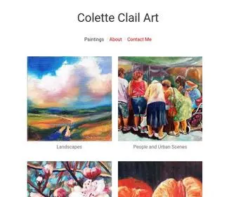 Coletteclail.com(Colette Clail Art) Screenshot