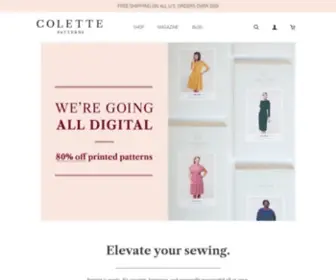 Colettepatterns.com(Sewing Patterns That Teach) Screenshot