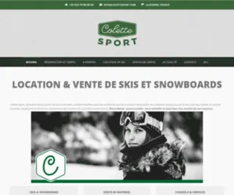 Colettesport.com(Location de ski La Rosière) Screenshot