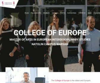 Coleuropenatolin.eu(The bilingual Master of Arts offered at the Natolin campus in Warsaw) Screenshot
