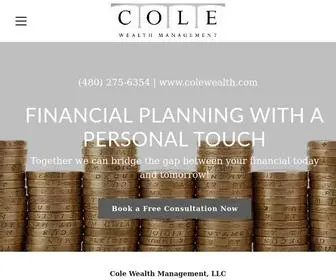 Colewealth.com(Cole Wealth Management) Screenshot