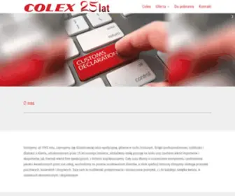 Colex.pl(Usługi spedycyjne) Screenshot