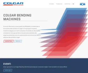 Colgarbending.it(Customized Oversized Press Brakes Made in Italy. Colgar Bending Machines) Screenshot