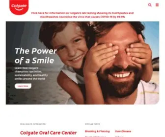 Colgate.co.in(No.1 Toothpaste Brand in India) Screenshot