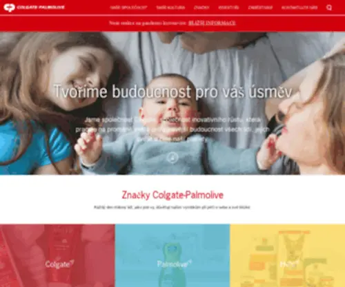 Colgatepalmolive.cz(Globální výrobky pro domácnost a spotřebitele) Screenshot
