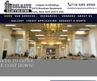 Colgatescaffold.com(Construction Scaffolding) Screenshot