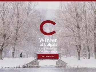 Colgatewinter.com(Winter at Colgate) Screenshot