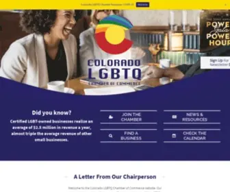 ColgbtQCC.org(CO LGBTQ Chamber of Commerce) Screenshot