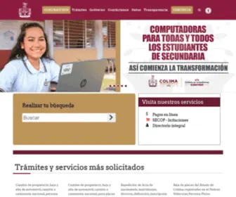 Col.gob.mx(Gobierno del Estado de Colima) Screenshot
