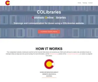 Colibraries.org(Websites for libraries) Screenshot