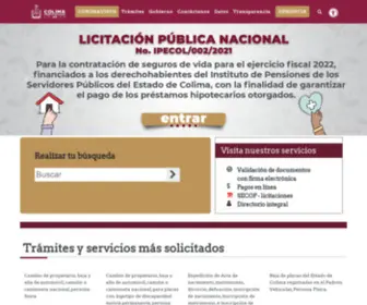 Colima-Estado.gob.mx(Gobierno del Estado de Colima) Screenshot