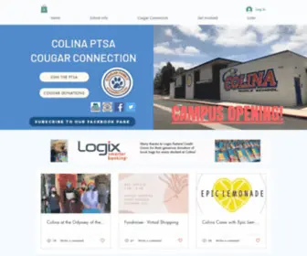 Colinaptsa.com(Colina Middle School PTSA) Screenshot