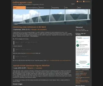 Colincaprani.com(Structural Engineering) Screenshot