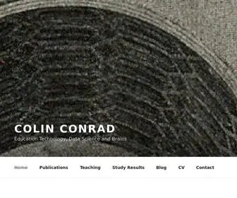 Colinconrad.com(Education Technology) Screenshot