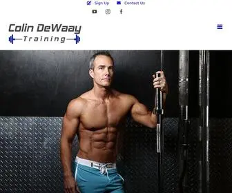 Colindewaaytraining.com(Nutrition & Training) Screenshot