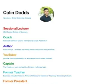 Colindodds.com Screenshot