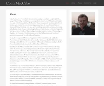 Colinmaccabe.com(Colin MacCabe) Screenshot