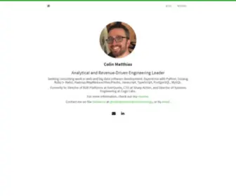 Colinmatthias.com(Colin's Blog) Screenshot