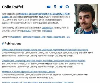 Colinraffel.com(Colin Raffel) Screenshot