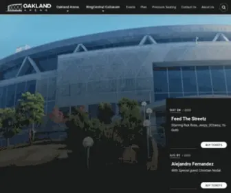 Coliseum.com(Oakland Arena) Screenshot