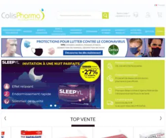 Colispharma.be(ColisPharma est une Pharmacie Belge en ligne) Screenshot