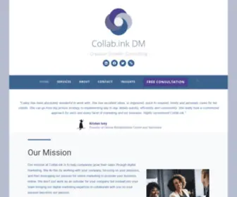 Collabinkdm.com(Collab.ink Digital Marketing Consulting Services) Screenshot